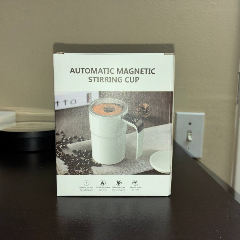 Automatic Magnetic Electric Self Stirring Mug Cup Mixing Coffee Milk Beer Tea